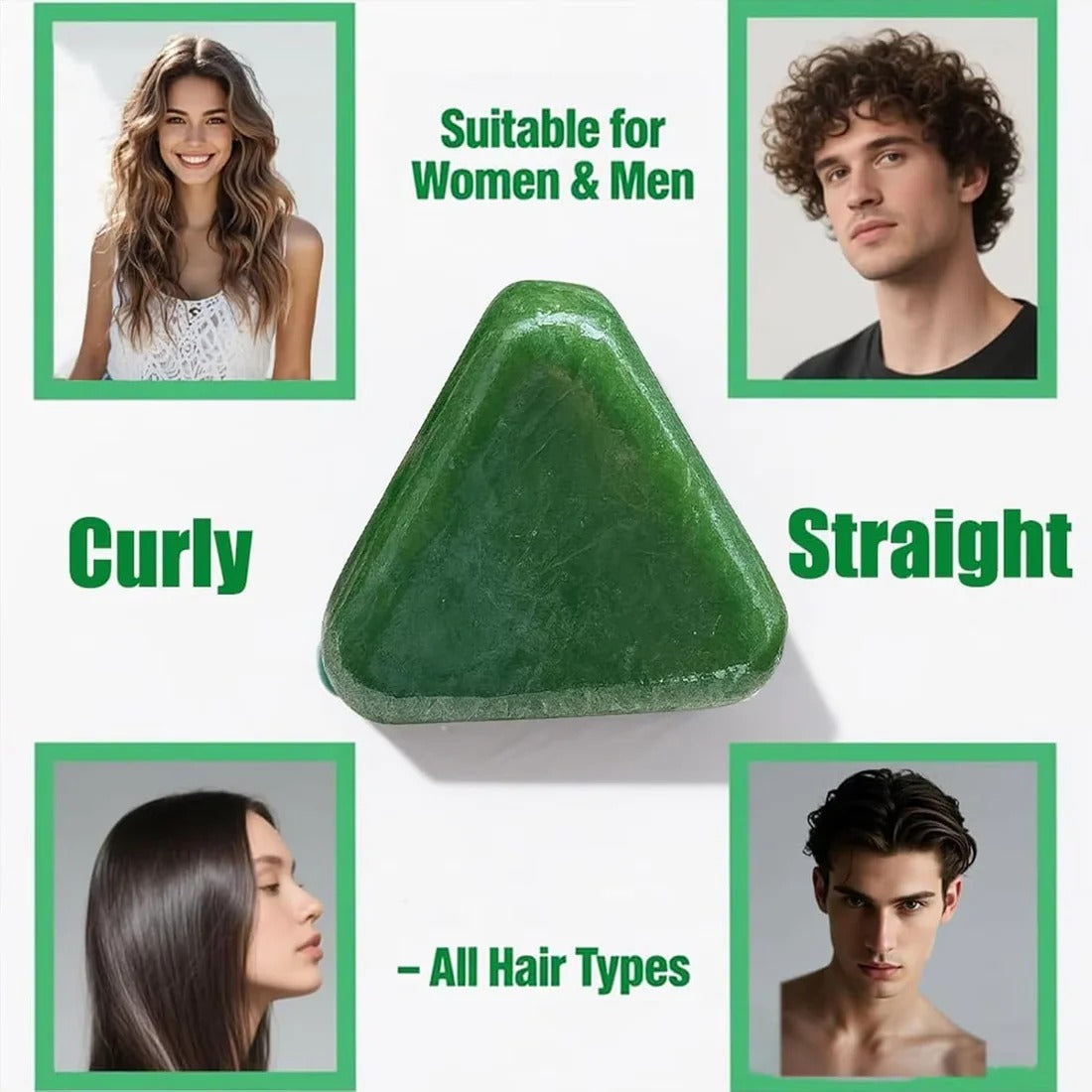 Nature Green Shampoo Bar – Plant-Based Hair Care